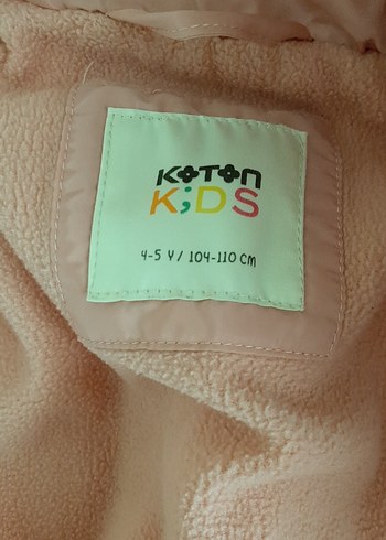 KOTON MARKA 4-5 YAŞ KIZ ÇOCUK KALIN MONT - Görsel 4