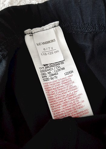 Kız Çocuk Siyah Basic Kapri Tayt - Görsel 3