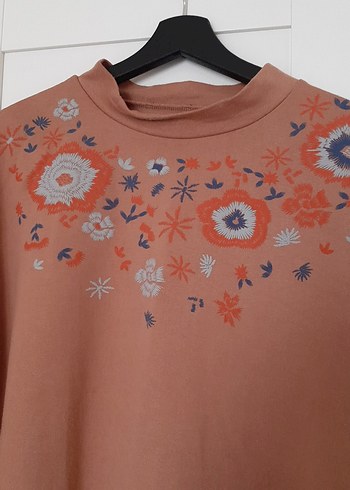 Alia Marka Nakışlı Bej Triko Tunik - Görsel 5