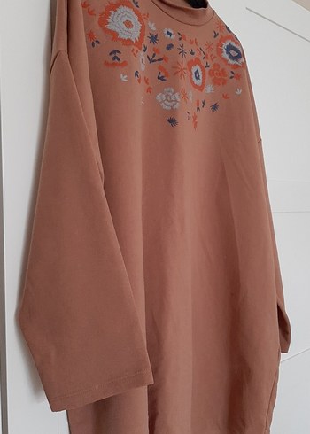 Alia Marka Nakışlı Bej Triko Tunik - Görsel 6