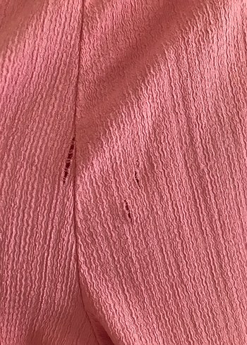 LC Waikiki Pembe Kadın Midi Keten Pilili Bol Pantolon