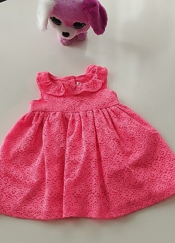 Neon pembe elbise - Görsel 3