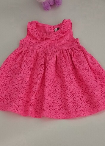 Neon pembe elbise - Görsel 5