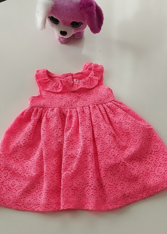 Neon pembe elbise - Görsel 3