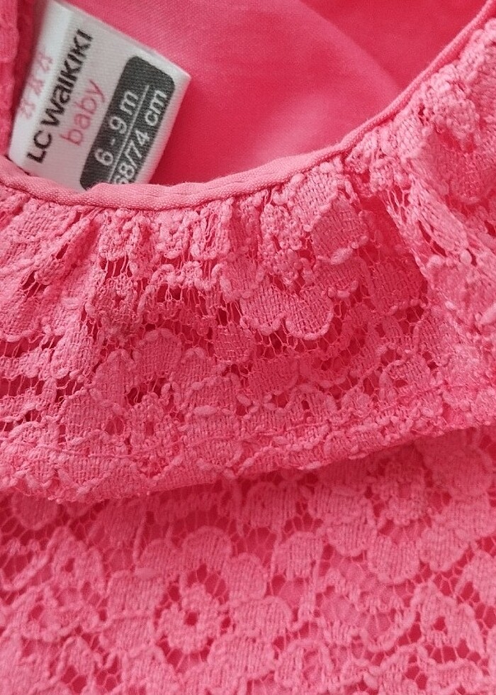 Neon pembe elbise - Görsel 4