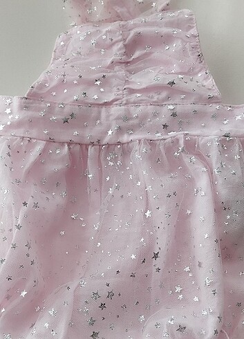 Pembe yaldızlı şık salopet - Görsel 2