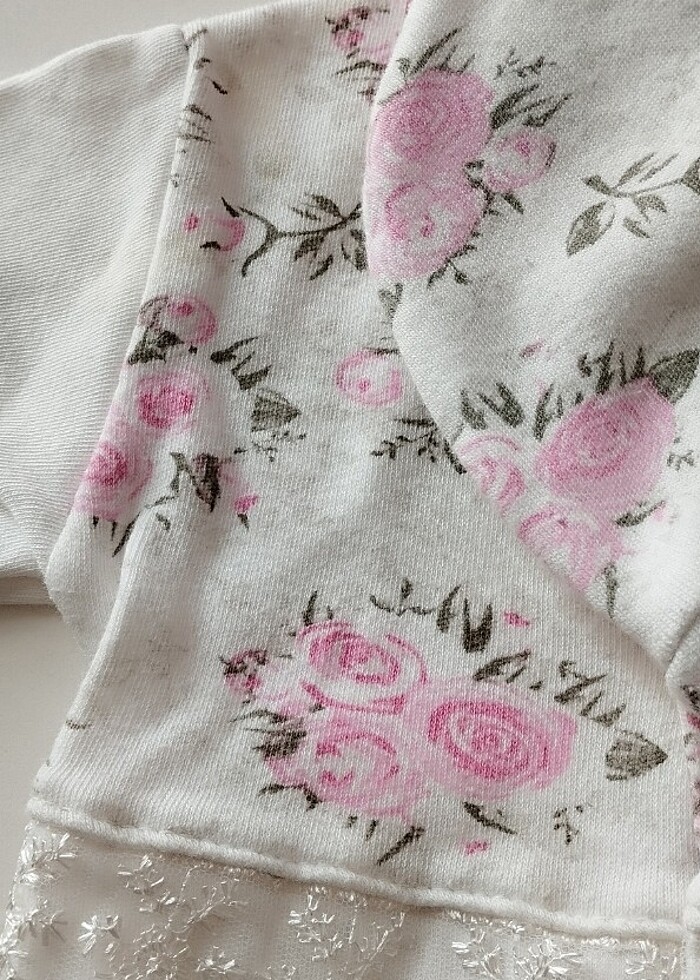 Çiçek detaylı tulum - Görsel 3