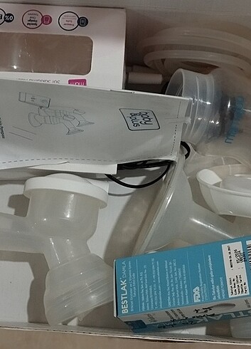 Çiftli elektrikli göğüs pompası ve Bestlak Süt Arttırıcı Damla - Görsel 5