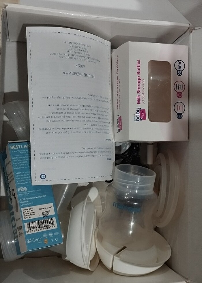 Çiftli elektrikli göğüs pompası ve Bestlak Süt Arttırıcı Damla - Görsel 2