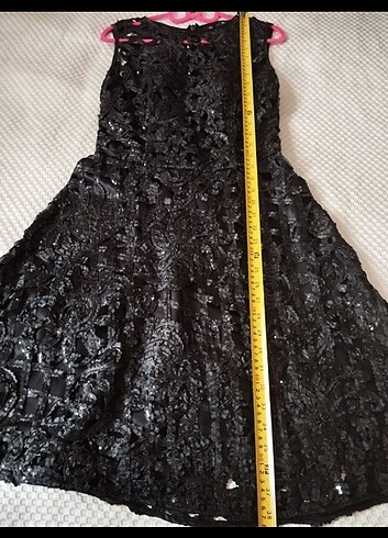 Siyah payetli abiye - Görsel 5