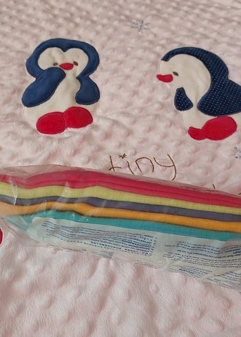 Pembe 6'lı Pamuk Müslin Seti - Görsel 3