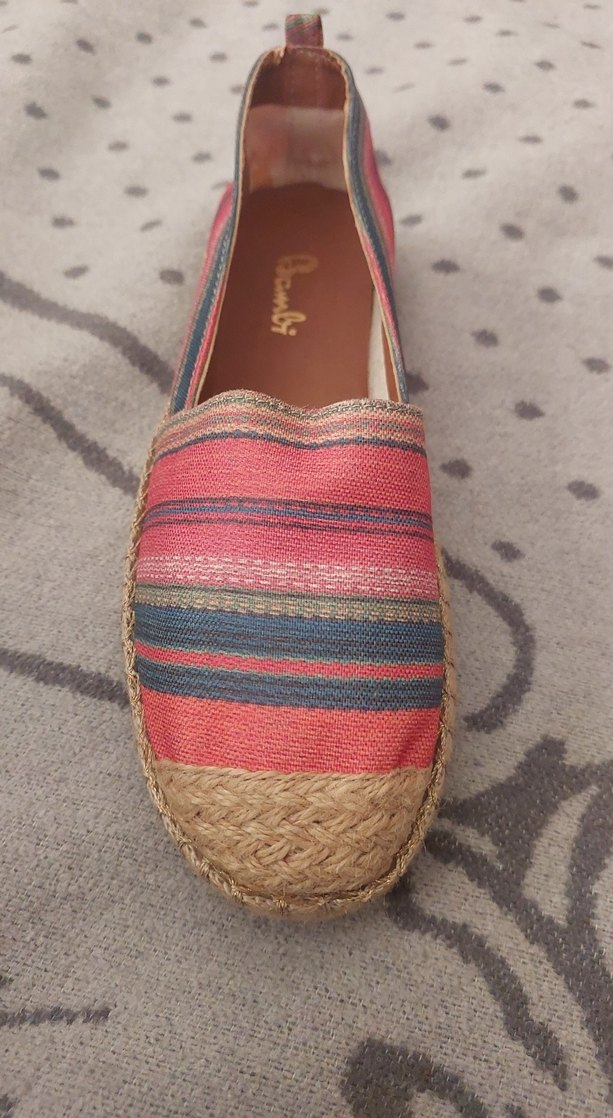 Renkli Bohem Kadın Dolgu Topuk Espadril - Görsel 3