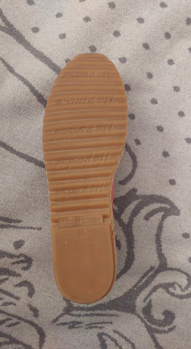 Renkli Bohem Kadın Dolgu Topuk Espadril - Görsel 2