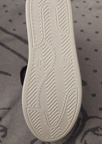 37 Beden Siyah Gri Kadın Sneaker Stiletto Topuklu