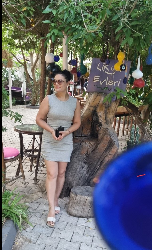 Gri Kolsuz Yandan büzgülü Mini Elbise - Görsel 2