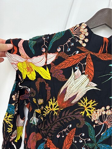 H&M Çiçekli midi elbise