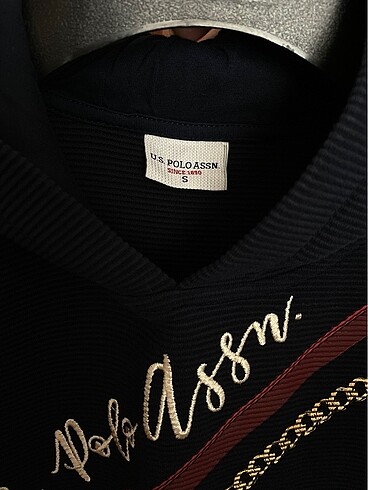 s Beden U.S Polo baskılı nakışlı sweatshirt