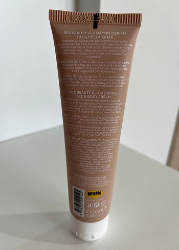 Bee Beauty Glutathione Yüz ve Vücut Kremi - Görsel 3
