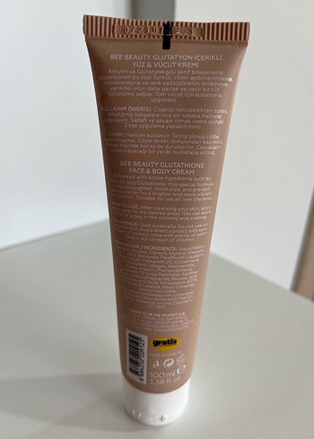 Bee Beauty Glutathione Yüz ve Vücut Kremi - Görsel 2