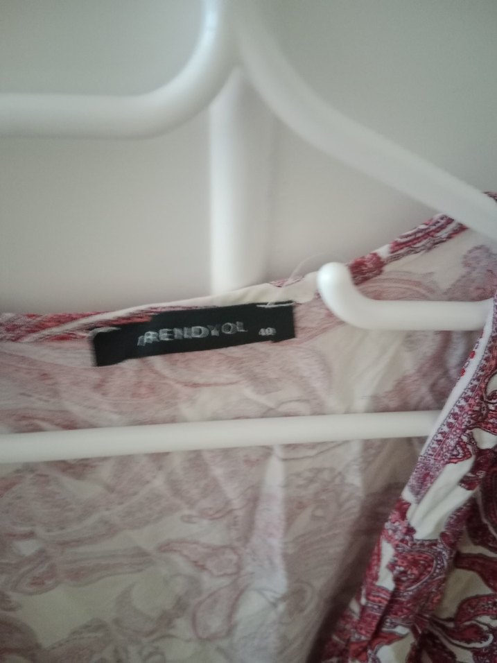 Bordo Bohem Bağlama Desenli pareo plaj giyim - Görsel 4