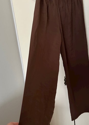 Kadın bol paça pantolon yumuşacık ve serin