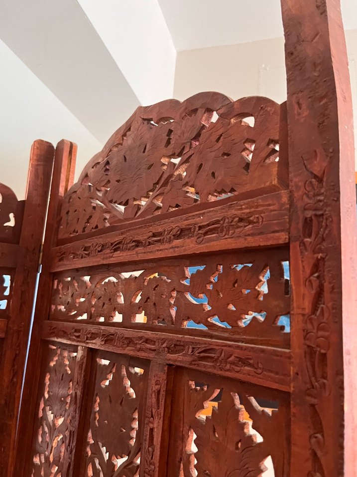 Antika ahşap paravan - Görsel 3