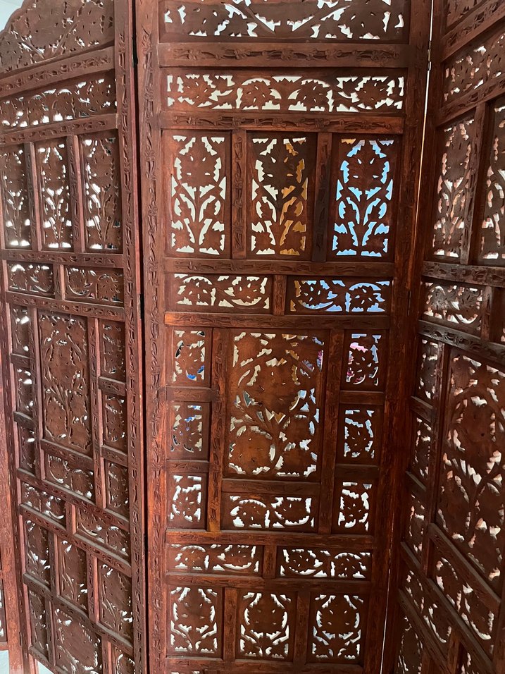 Antika ahşap paravan - Görsel 2