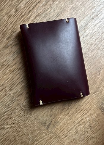 Kahverengi Minimalist kartlık hakikş deri - Görsel 2