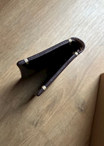 Kahverengi Minimalist kartlık hakikş deri - Görsel 3