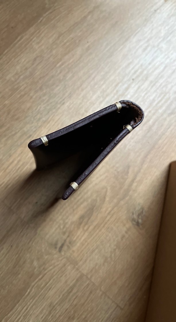 Kahverengi Minimalist kartlık hakikş deri - Görsel 3