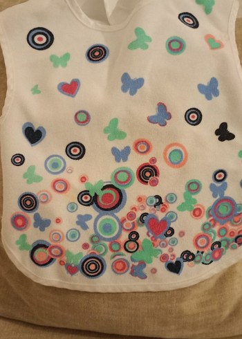 Sarı Puantiyeli Bebek Önlüğü - Görsel 3