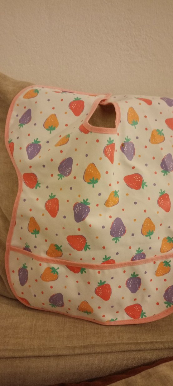 Sarı Puantiyeli Bebek Önlüğü - Görsel 2