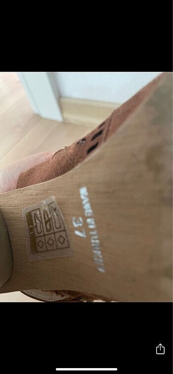 37 numara taba rengi ayakkabı - Görsel 5