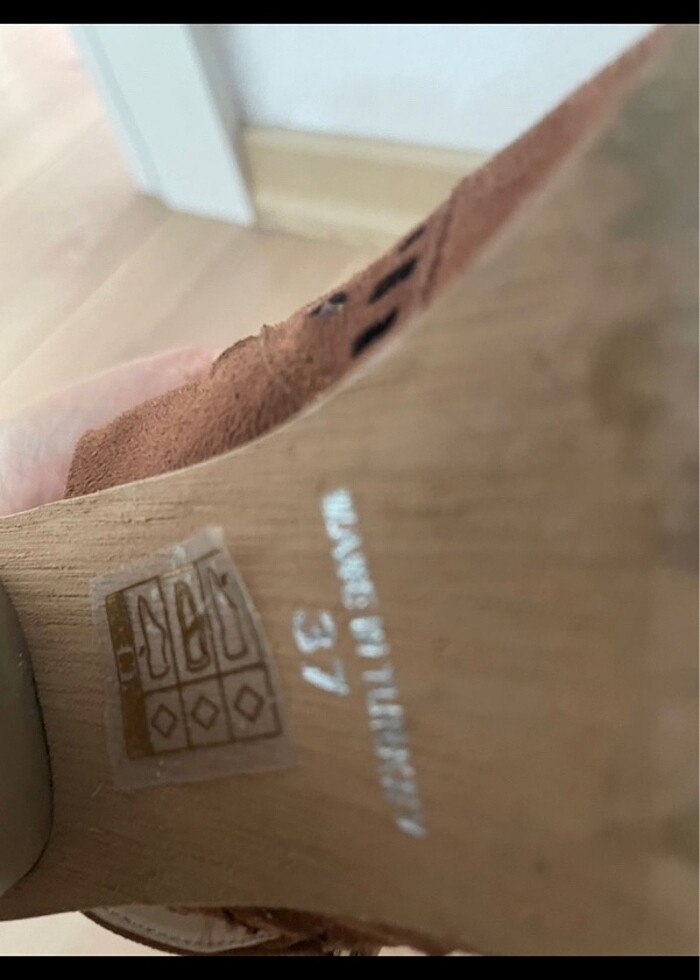 37 numara taba rengi ayakkabı - Görsel 5