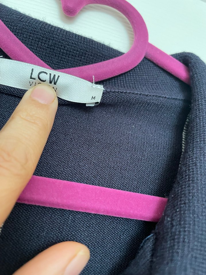 Fermuarlı Lacivert Erkek Polo Tişört - Görsel 2