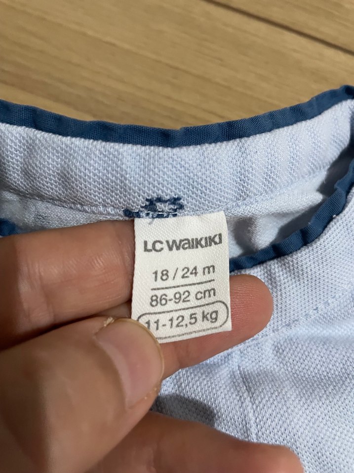 Erkek Çocuk Mavi Pamuklu Kısa Kollu Gömlek - Görsel 3