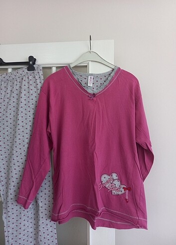 xl Beden puantiyeli pijama takımı