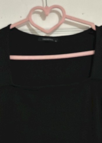 Siyah Uzun Kollu Triko Elbise - Görsel 2