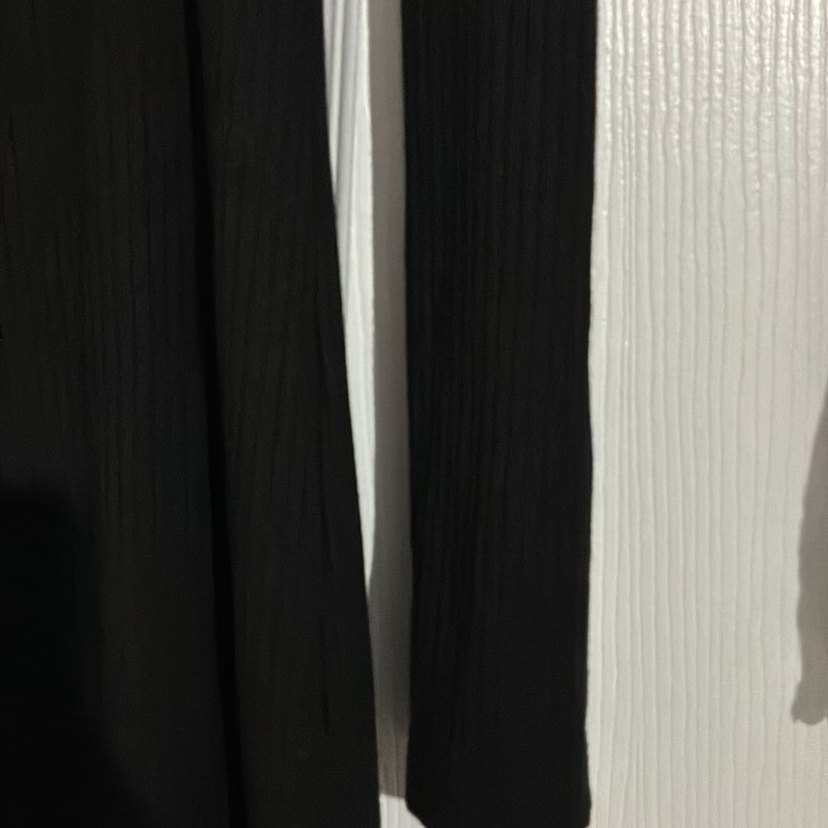 Siyah Uzun Kollu Triko Elbise - Görsel 4