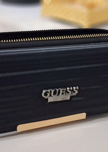 Guess Siyah Kadın Fermuarlı Portföy Cüzdan