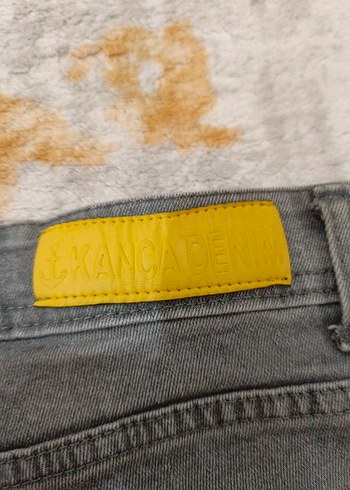 l Beden Gri Regular Fit Erkek Denim Pantolon