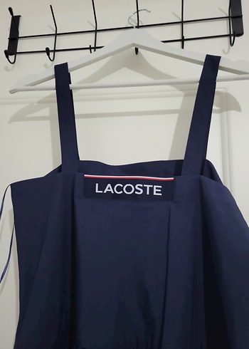 orginal Lacoste Lacivert Kadın Kolsuz regular elbise