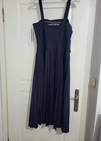 Lacoste orginal Lacoste Lacivert Kadın Kolsuz regular elbise
