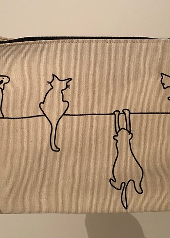 Bej Kadın Fermuarlı Çanta - Görsel 3