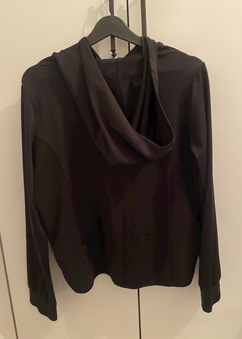 Siyah Fermuarlı Kadın Spor Ceket - Görsel 2