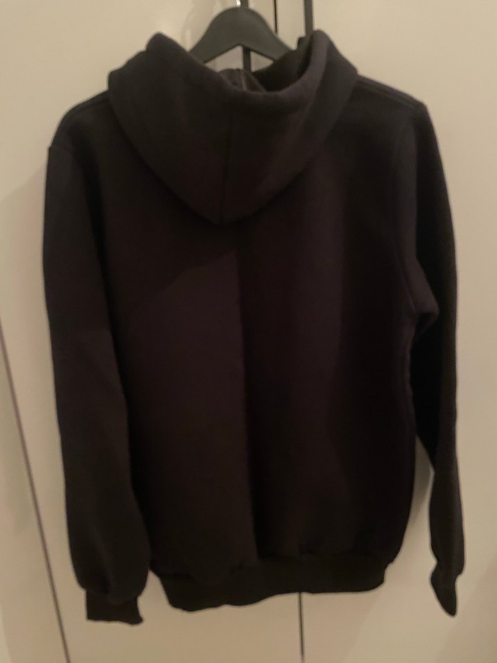 Siyah Kapüşonlu Rahat Kesim Sweatshirt - Görsel 2