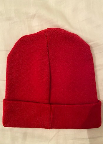 Kadın Kırmızı Örgü Bere - Görsel 2