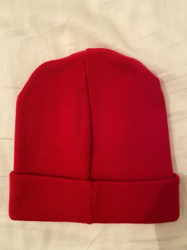 Kadın Kırmızı Örgü Bere - Görsel 2