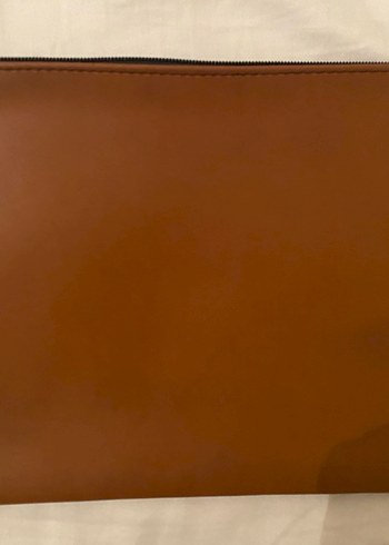 Bej Deri Kadın Portföy Çanta - Görsel 2