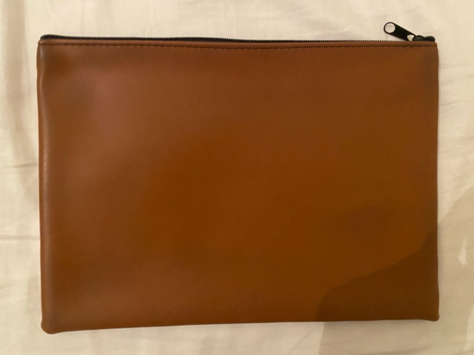 Bej Deri Kadın Portföy Çanta - Görsel 2